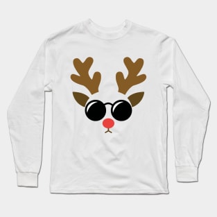 Rudolph Face Long Sleeve T-Shirt